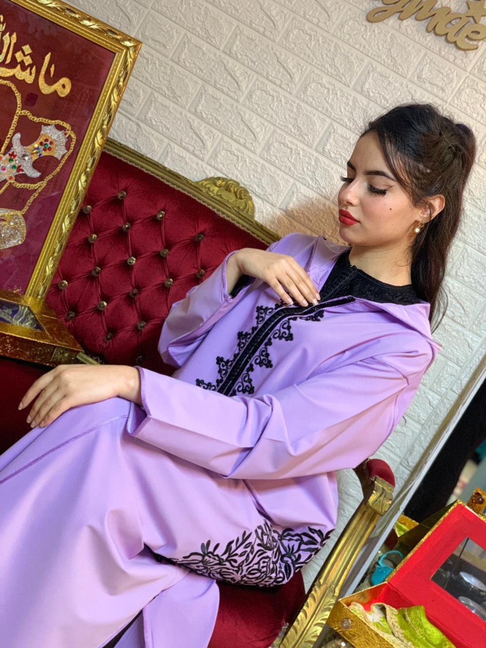 djellaba Marocain haute couture Ancolie