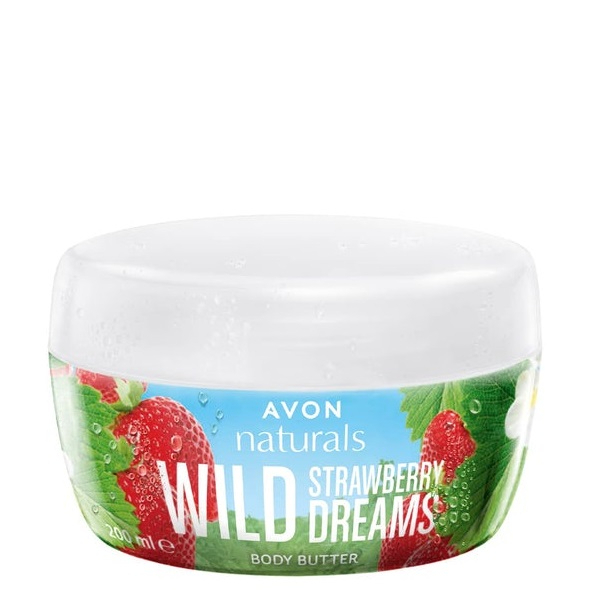 AVON Naturals beurre corporel Wild Strawberry Dreams 200 ml