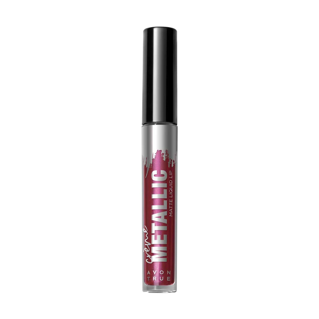 Avon True Crème Metallic Matte Liquid Lip 3ml, Plum