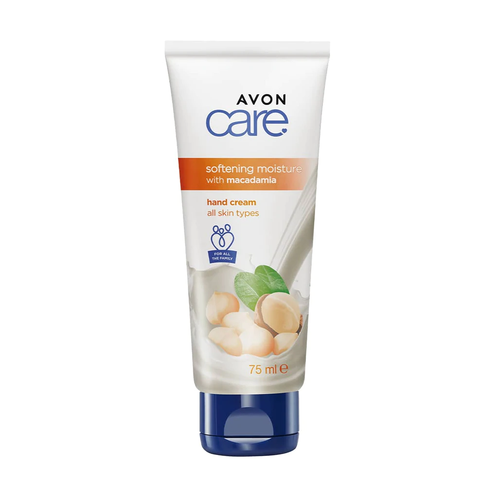 Avon Care Crème pour les Mains 75ml. Adoucissant et Hydratant à la Noix de Macadamia