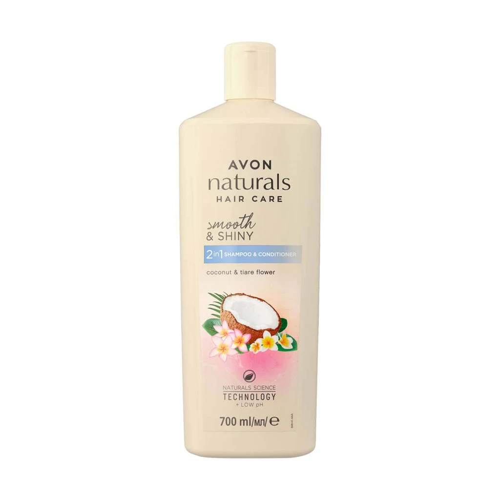 Naturals Shampoing 700ml. , Coconut et Ciare Flower 2in1 Shampoing/Après-Shampoing