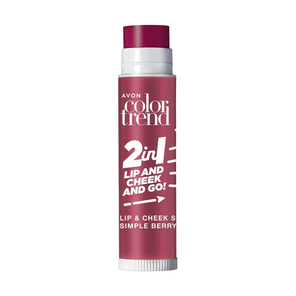 Color Trend 2 in 1 Lip and Cheek and Go! 4,5gr, Simply Berry