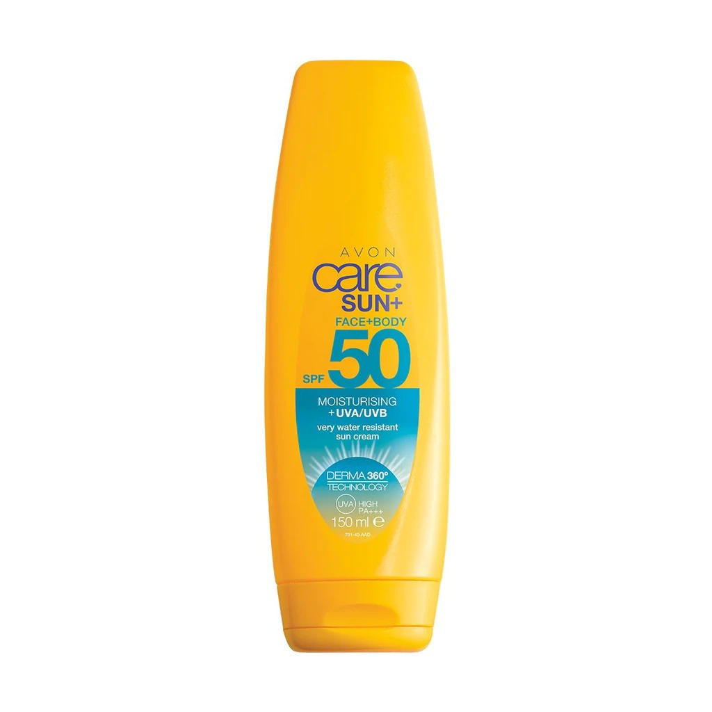 Avon Care Sun+ Crème Solaire Hydratante Corps et Visage. SPF 50 150ml.