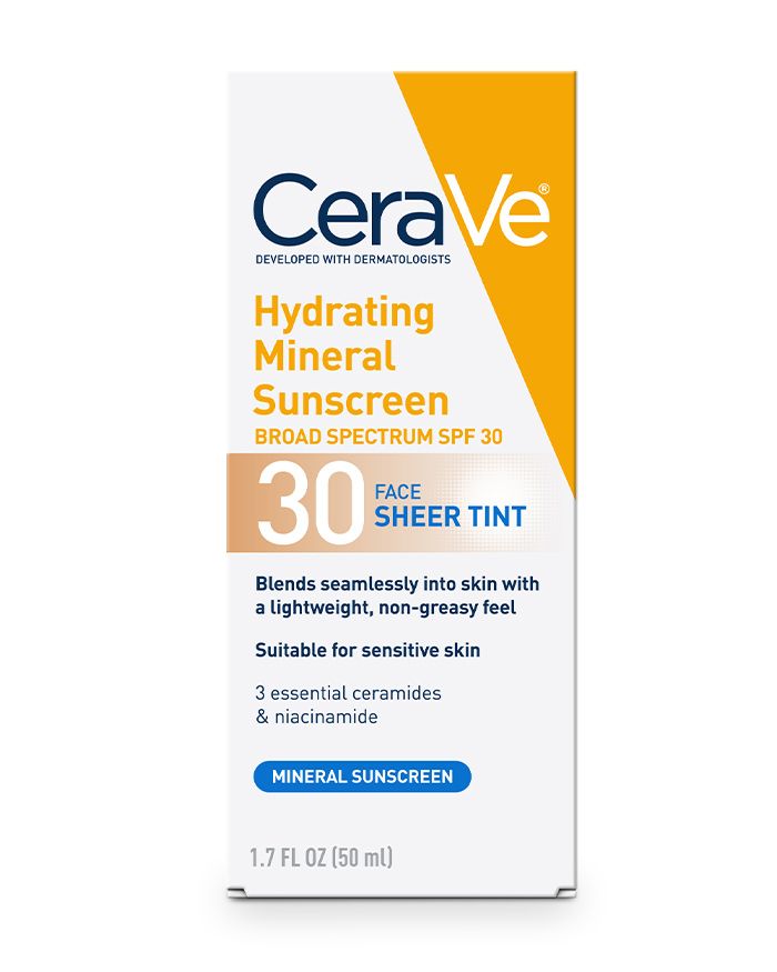 Crème Solaire Minérale Hydratante SPF 30 Visage Teinte Transparente ÉCRAN SOLAIRE MINÉRAL HYDRATANT TEINTÉ À LARGE SPECTRE